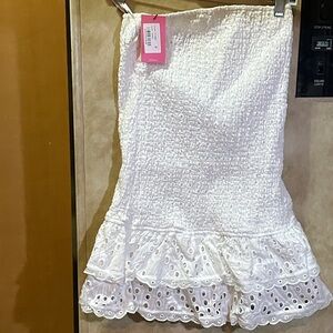 Elegant White mini dress